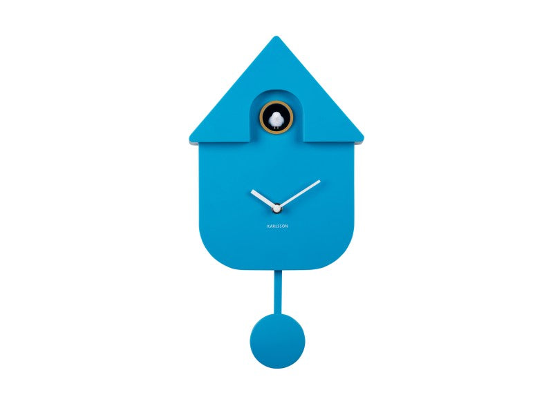 Bright Blue Modern Cuckoo Clock
