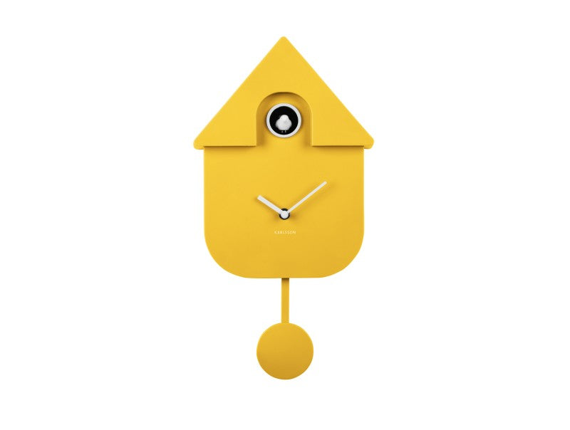 Bright Yellow Modern Cuckoo Clock