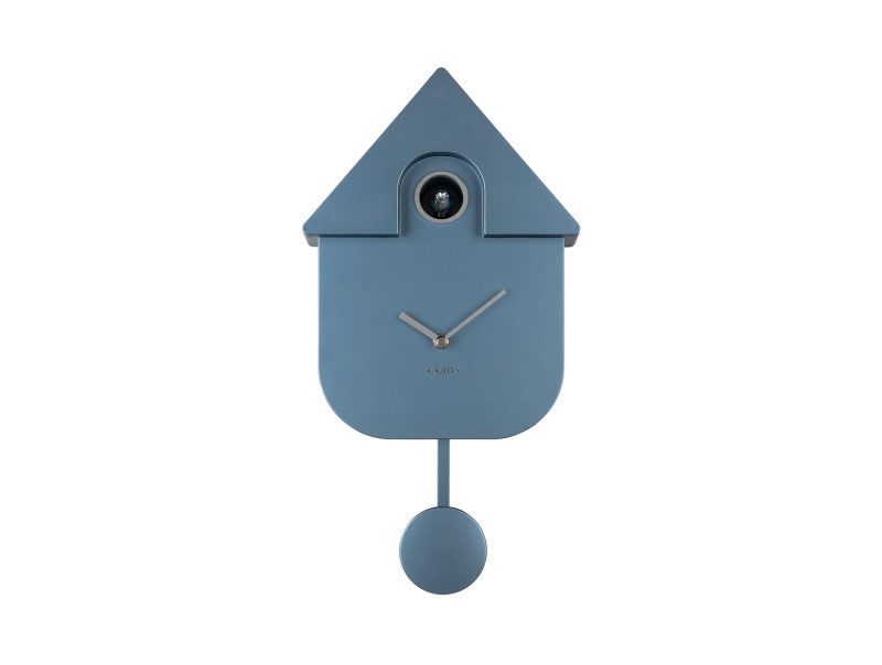 Metallic Dark Blue Modern Cuckoo Clock