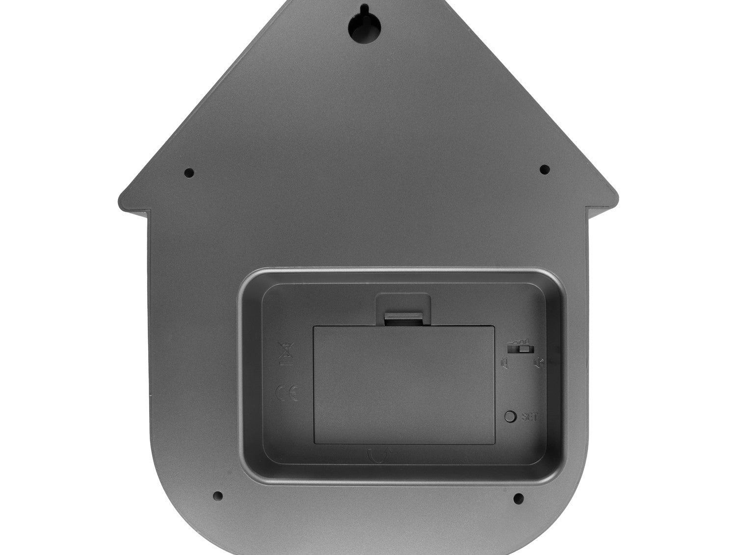 Metallic Dark Grey Modern Cuckoo Clock
