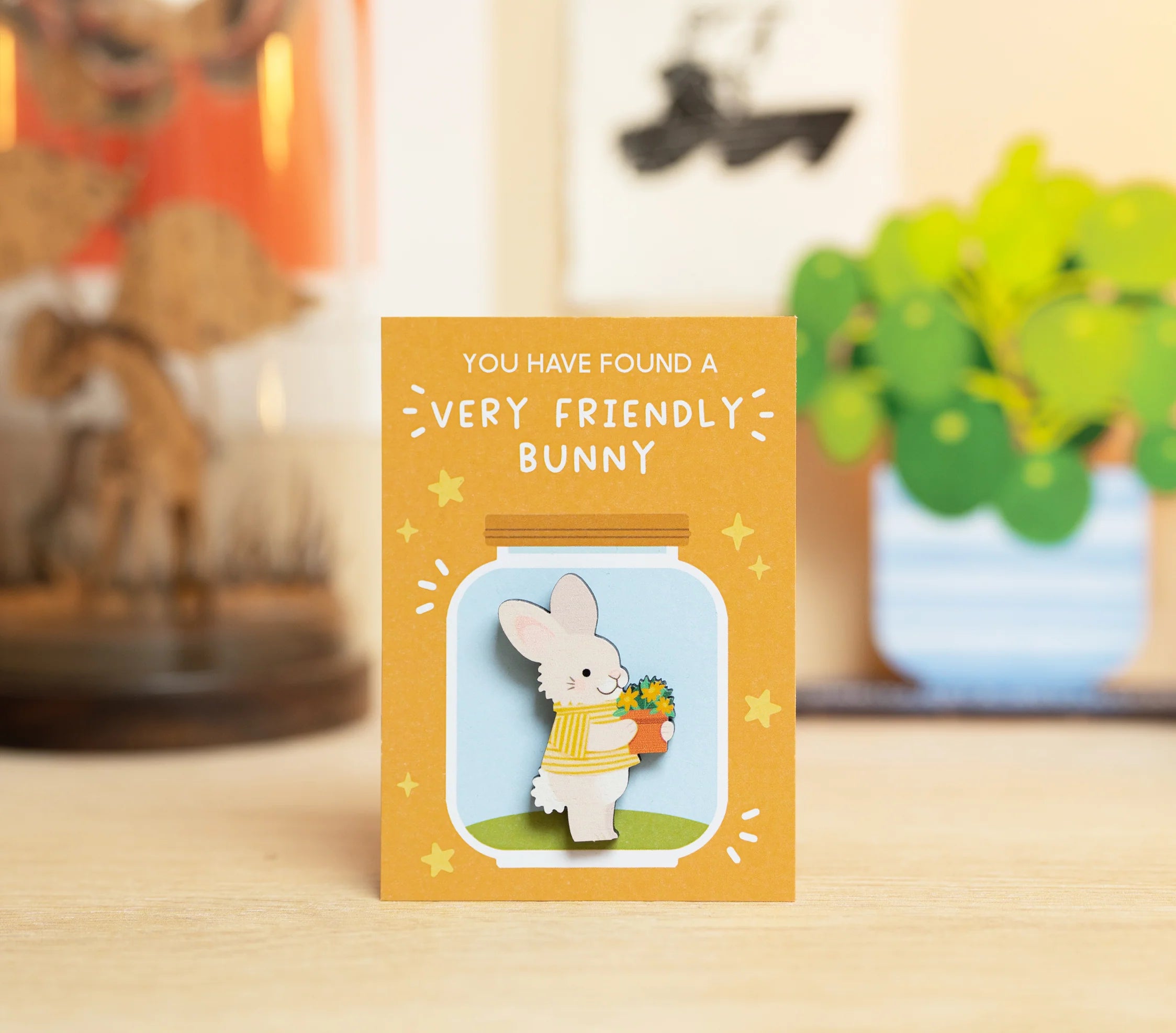 A Very Friendly Bunny - Pin Badge