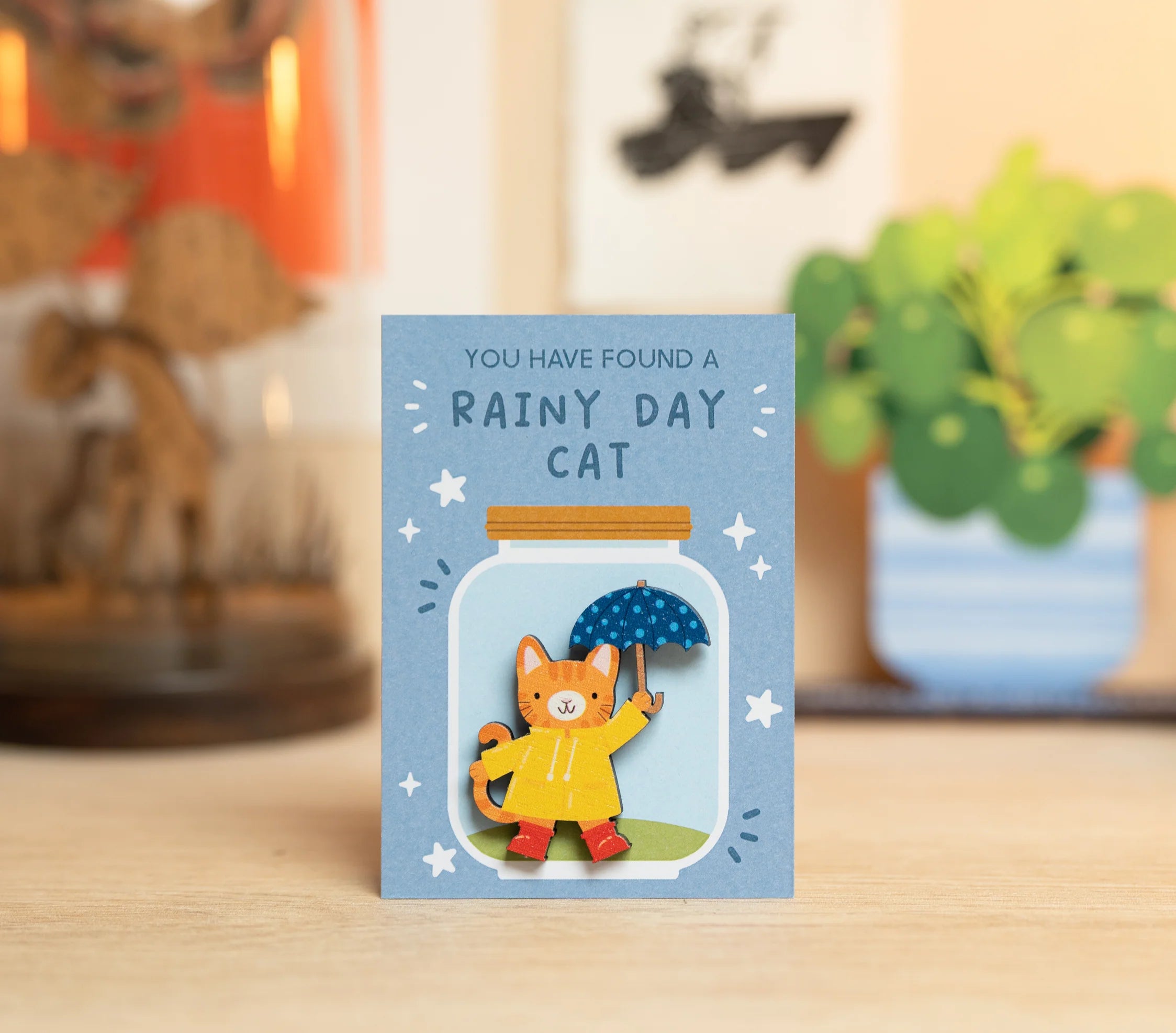 Rainy Day Cat - Pin Badge