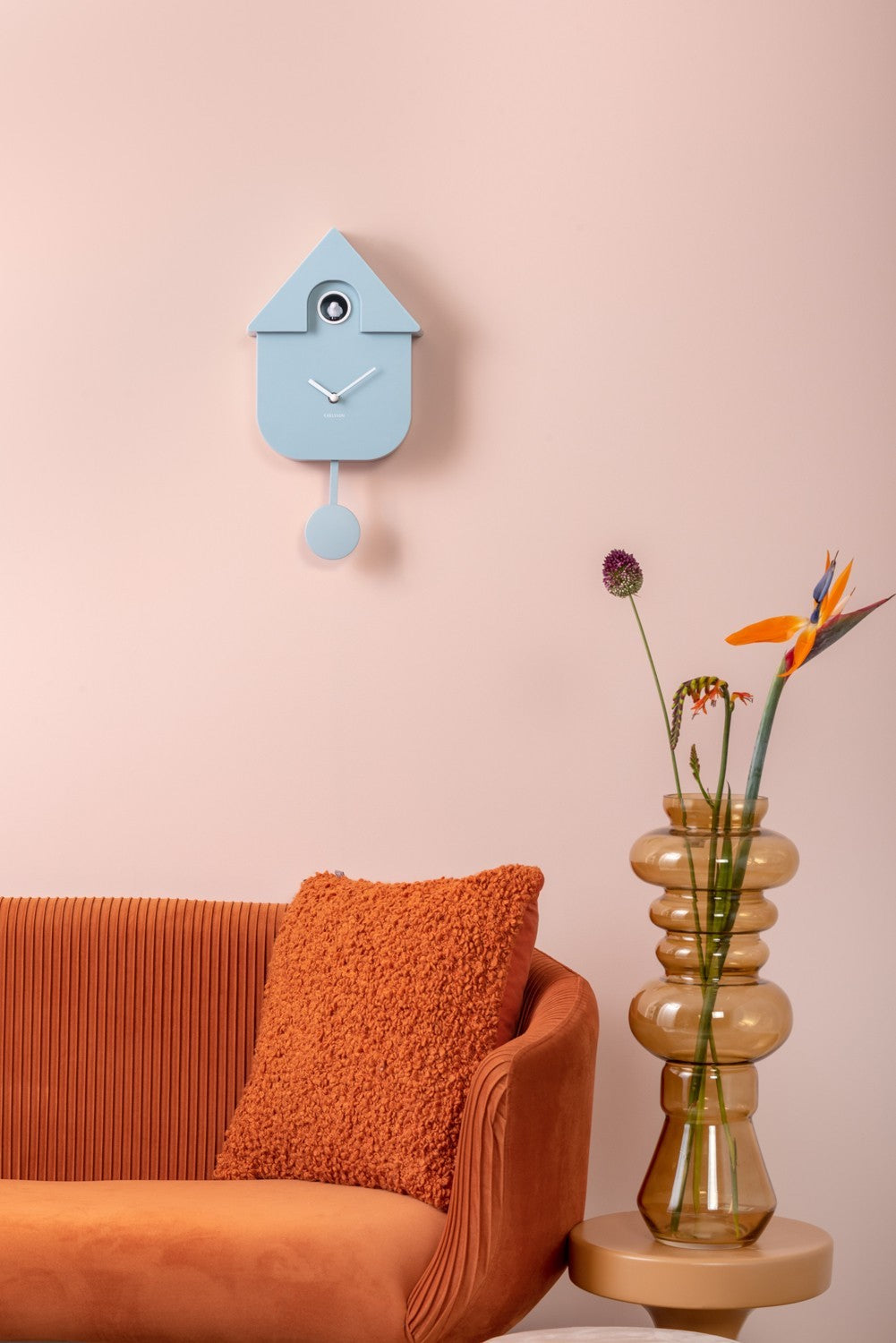Light Blue Modern Cuckoo Clock