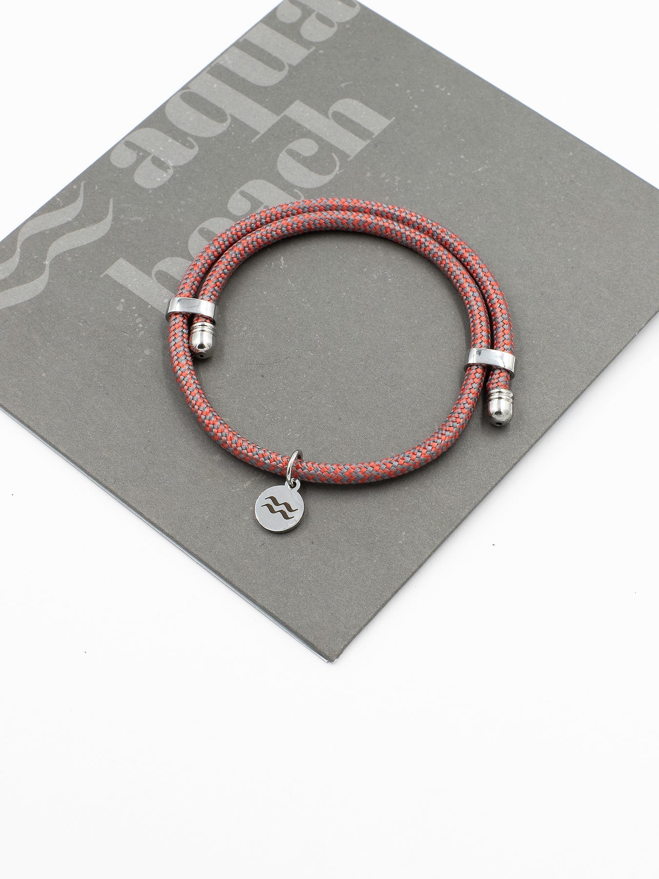 Adjustable Recycled Plastic Bracelet - Red