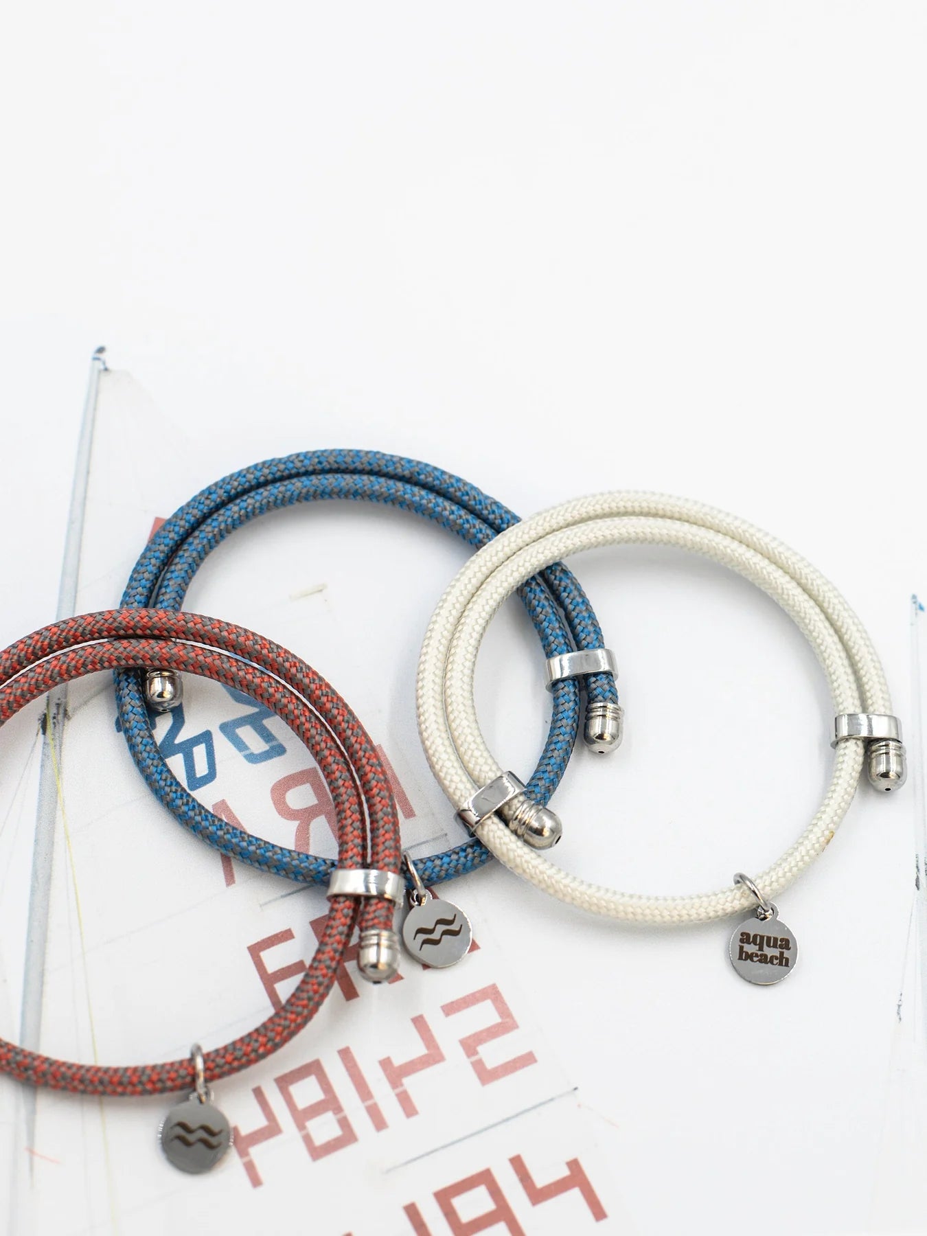 Adjustable Recycled Plastic Bracelet - Red