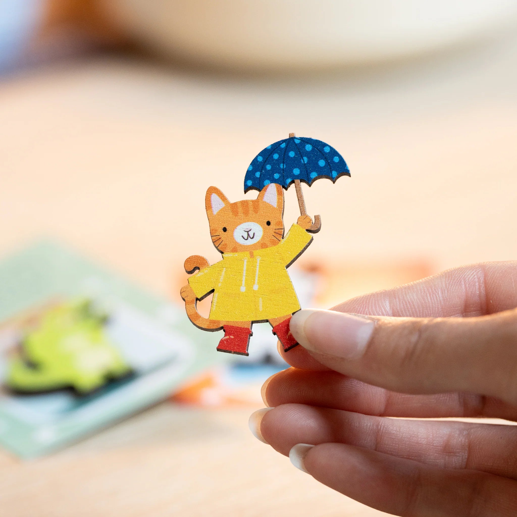 Rainy Day Cat - Pin Badge