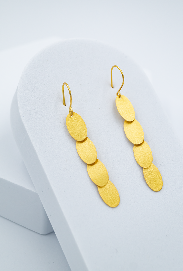 Ribbon Drop Earrings