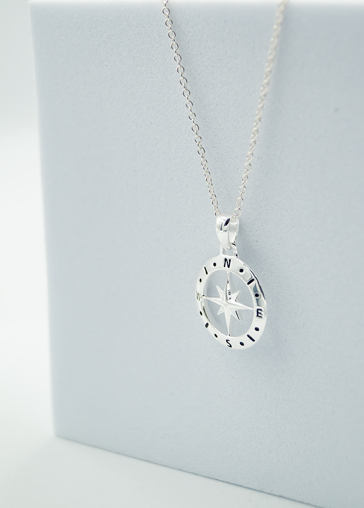 Reversible Compass Necklace
