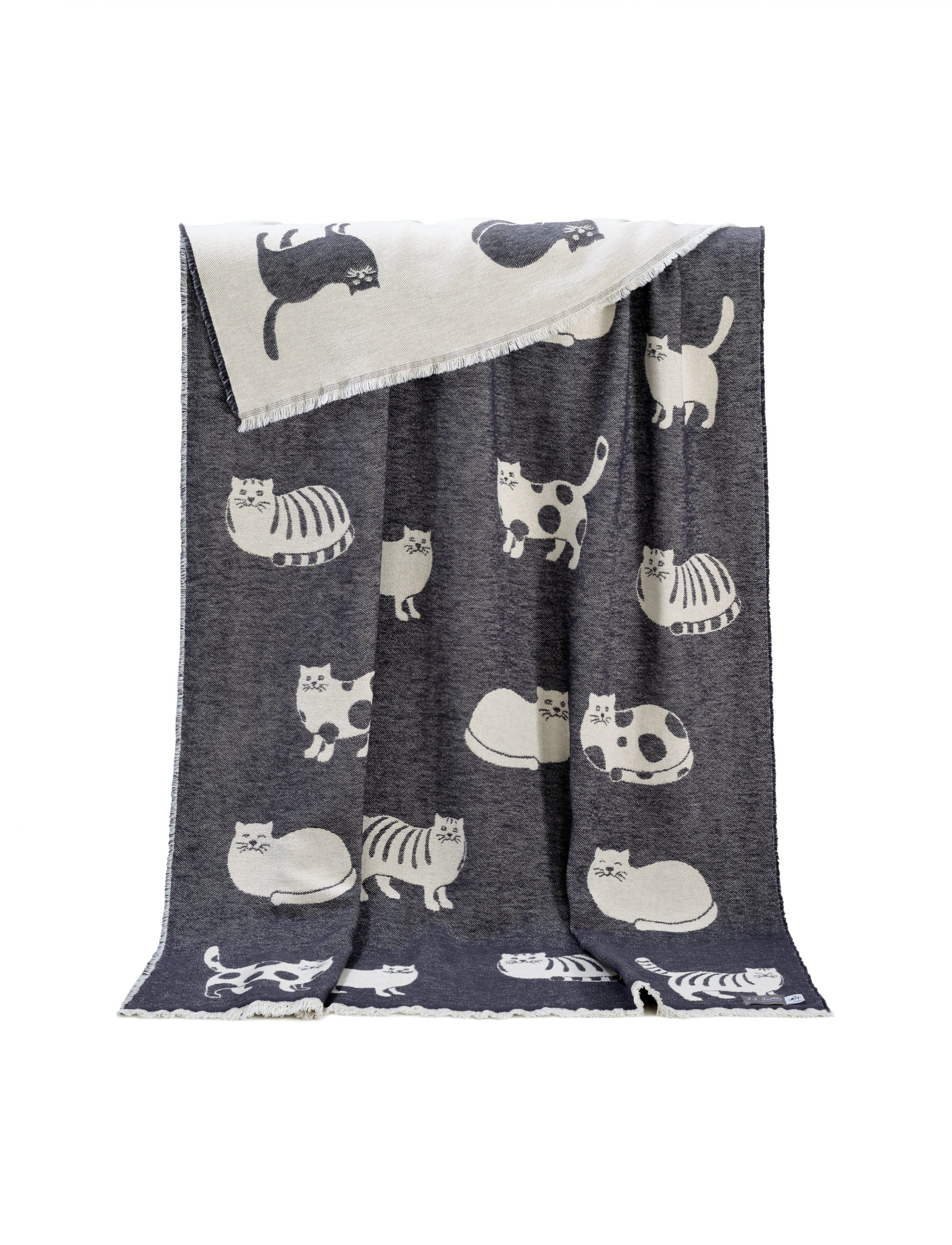 Cat Cotton Throw