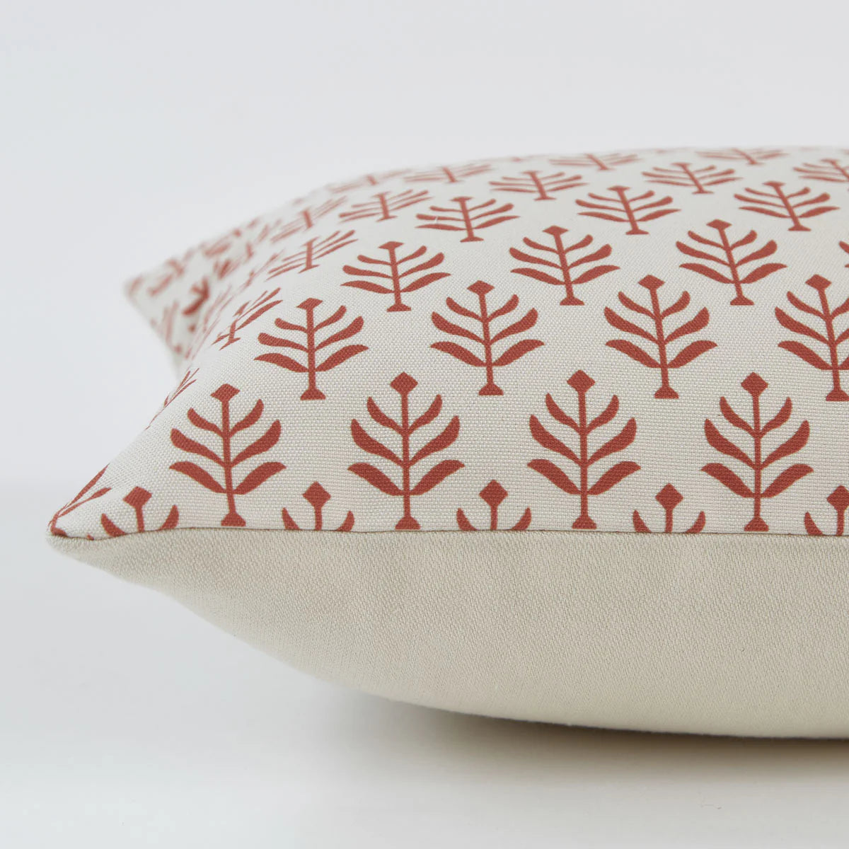 Weaver Green - Fern Coral Canvas Cushion