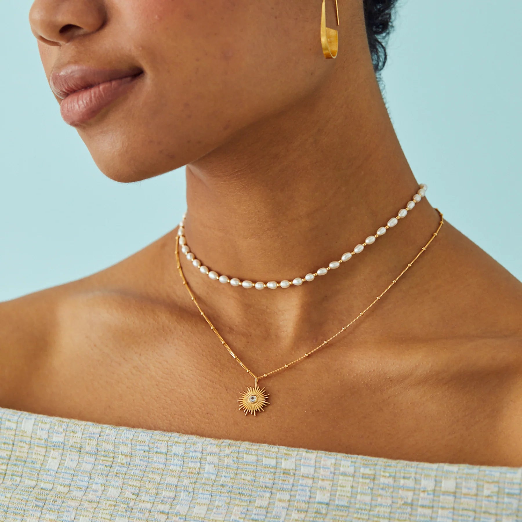 Freshwater Pearl & Beaded Necklace