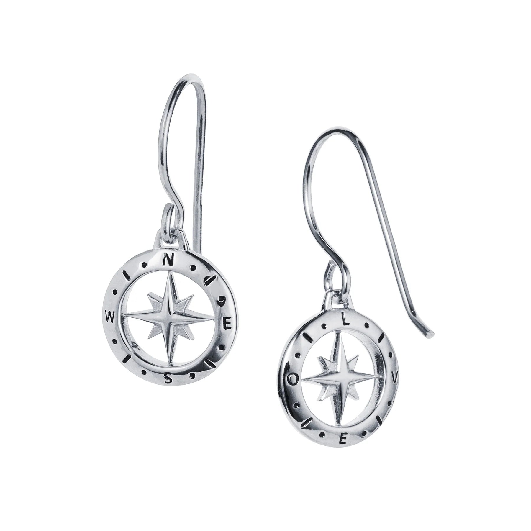 Reversible Compass Earrings