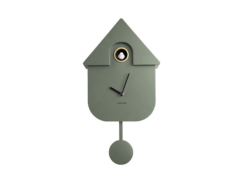 Jungle Green Modern Cuckoo Clock