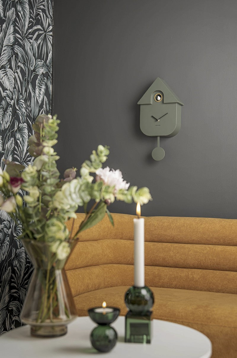 Jungle Green Modern Cuckoo Clock