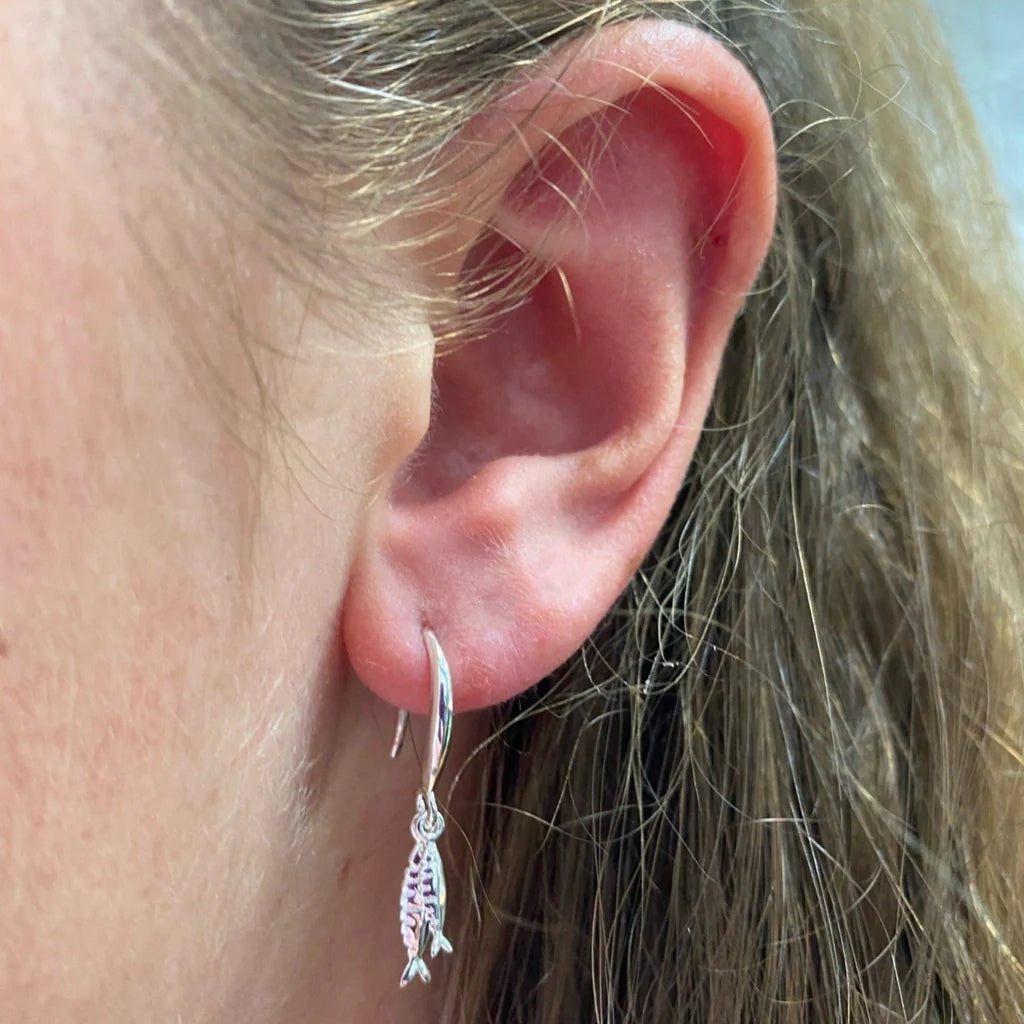 Mackerel Silver Earrings