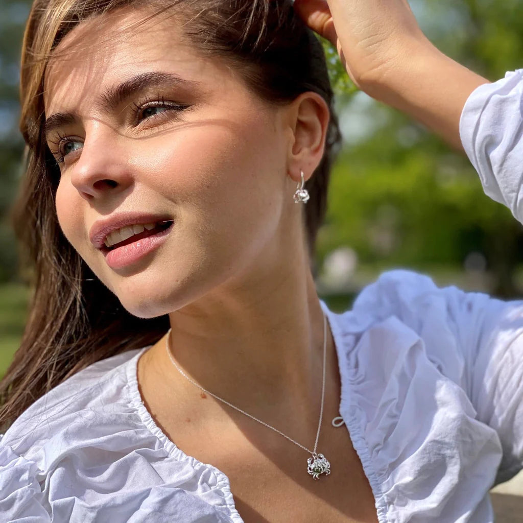 Crab Silver Neckalce