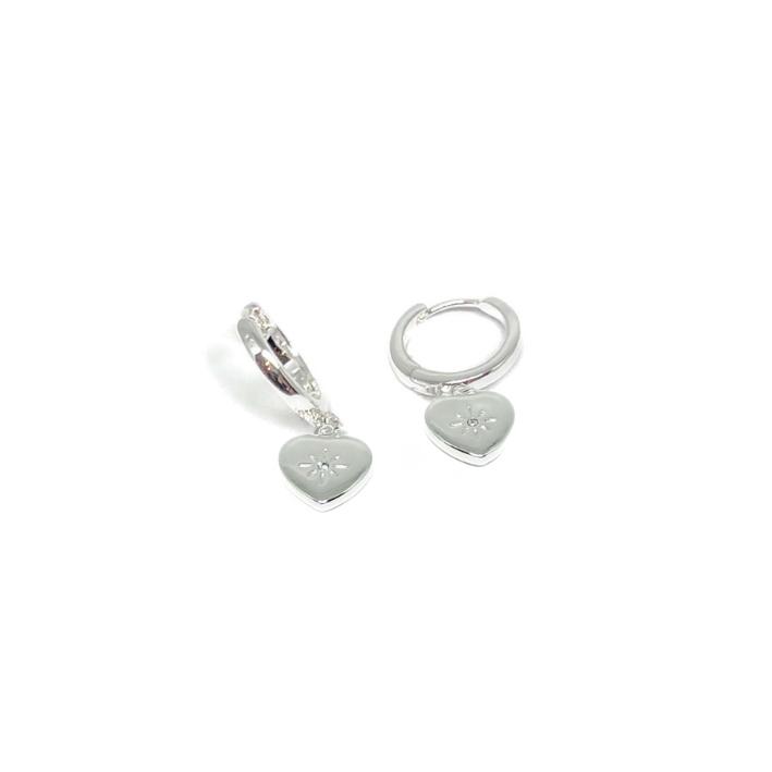 Heart Star Hoop Earrings