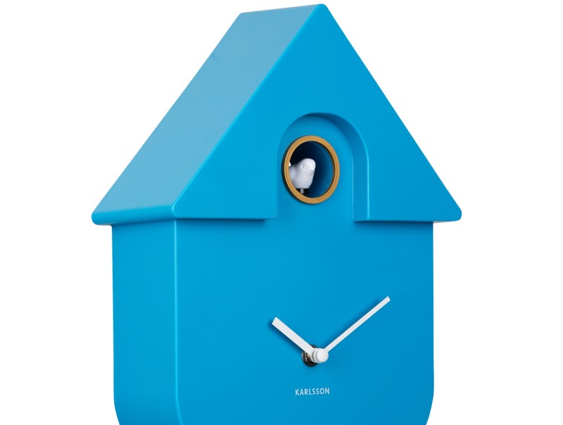 Bright Blue Modern Cuckoo Clock