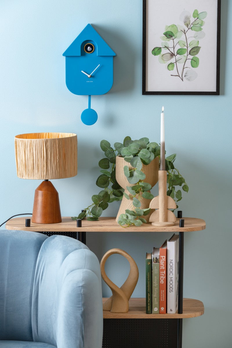 Bright Blue Modern Cuckoo Clock