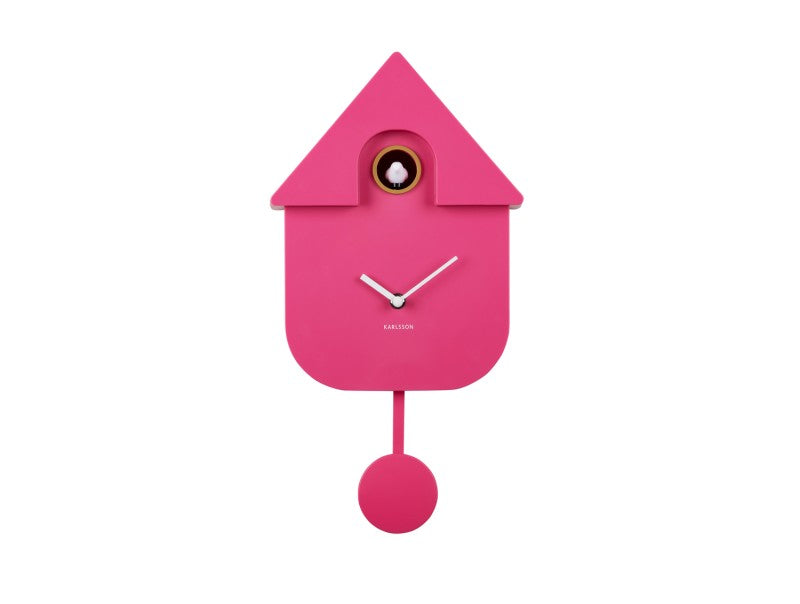 Bright Pink Modern Cuckoo Clock