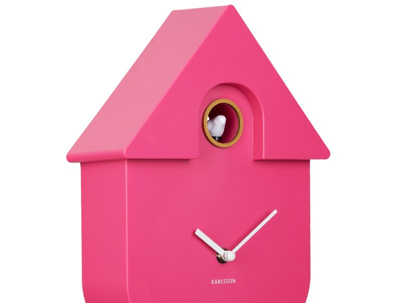 Bright Pink Modern Cuckoo Clock