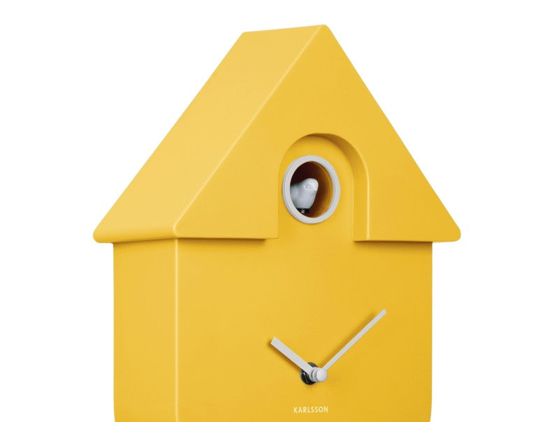 Bright Yellow Modern Cuckoo Clock