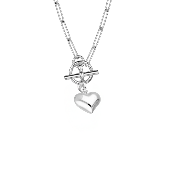 Heart T-Bar Necklace