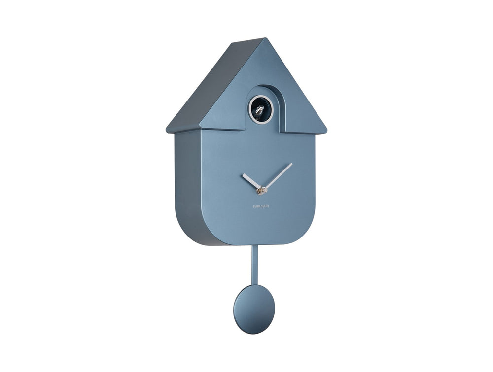 Metallic Dark Blue Modern Cuckoo Clock
