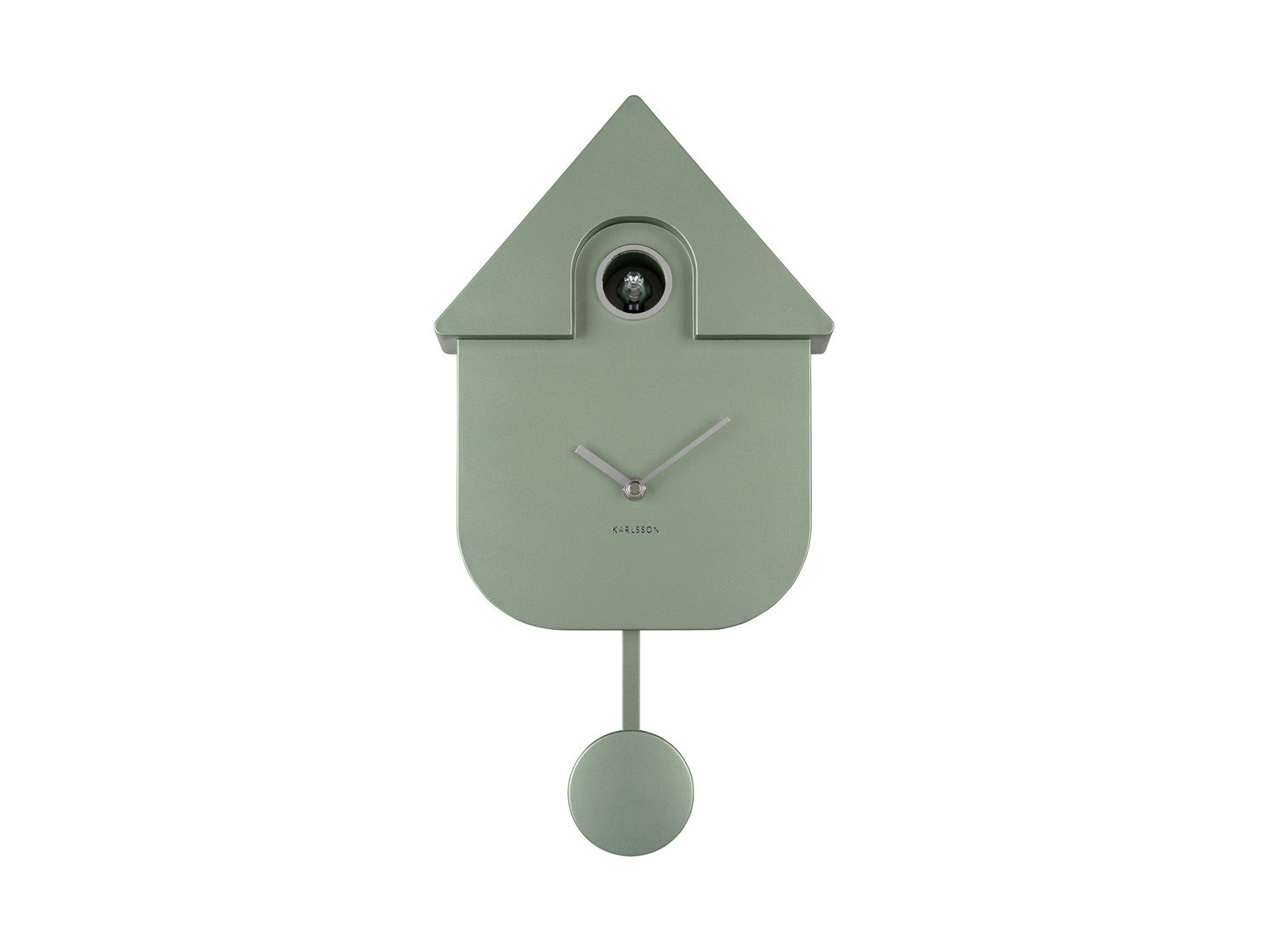 Metallic Dark Green Modern Cuckoo Clock