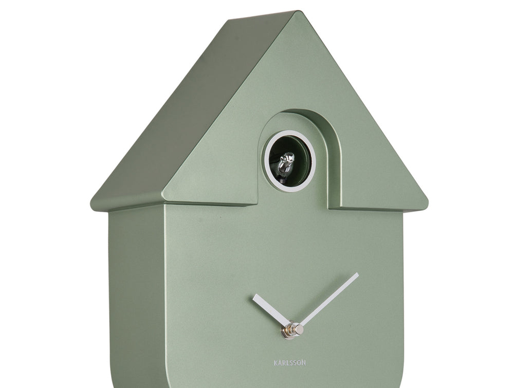 Metallic Dark Green Modern Cuckoo Clock