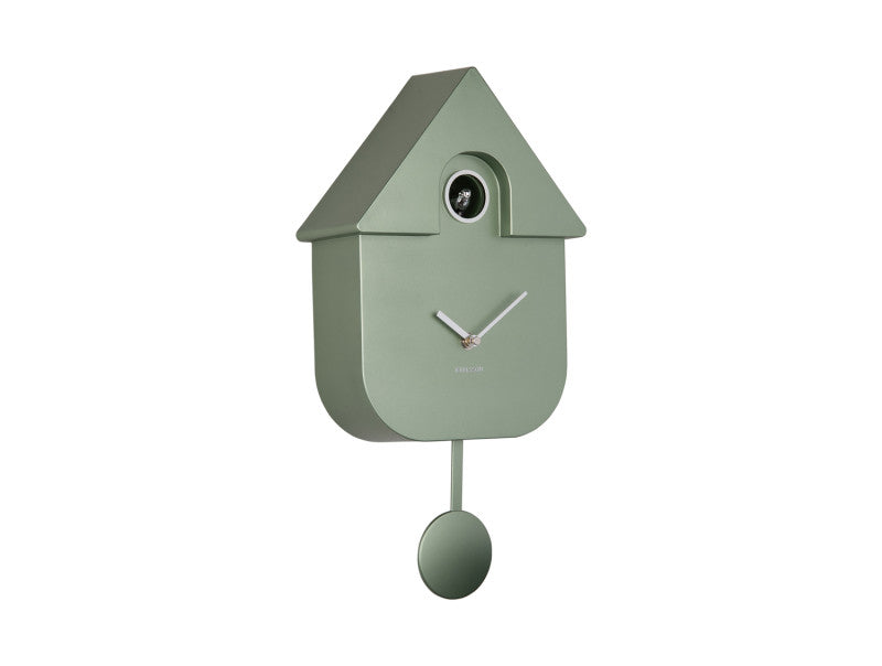 Metallic Dark Green Modern Cuckoo Clock