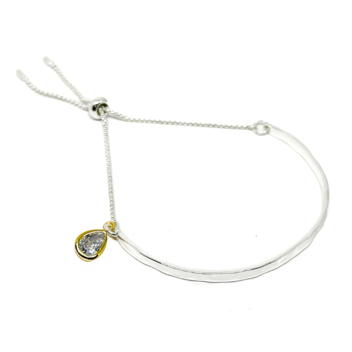 Diamond Drop Bangle Bracelet