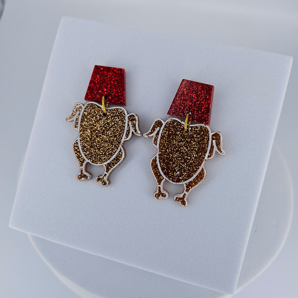 Christmas Turkey Earrings