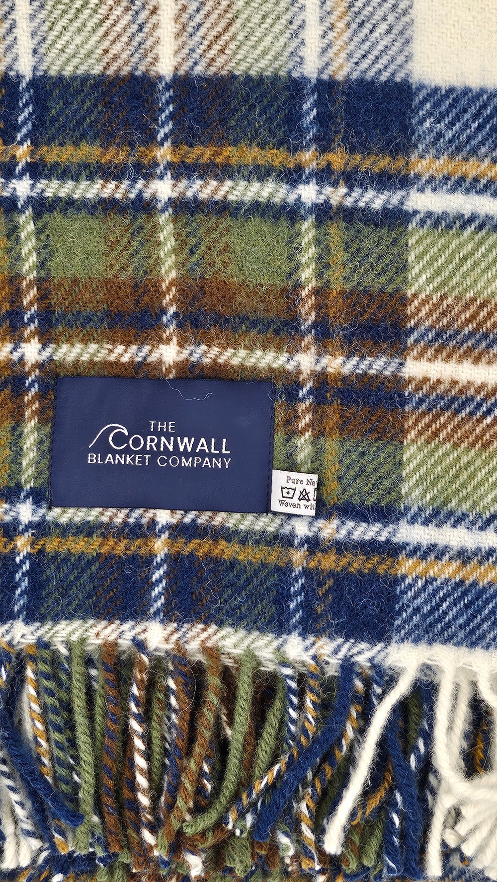 Blues & Greens Tartan Wool Blanket