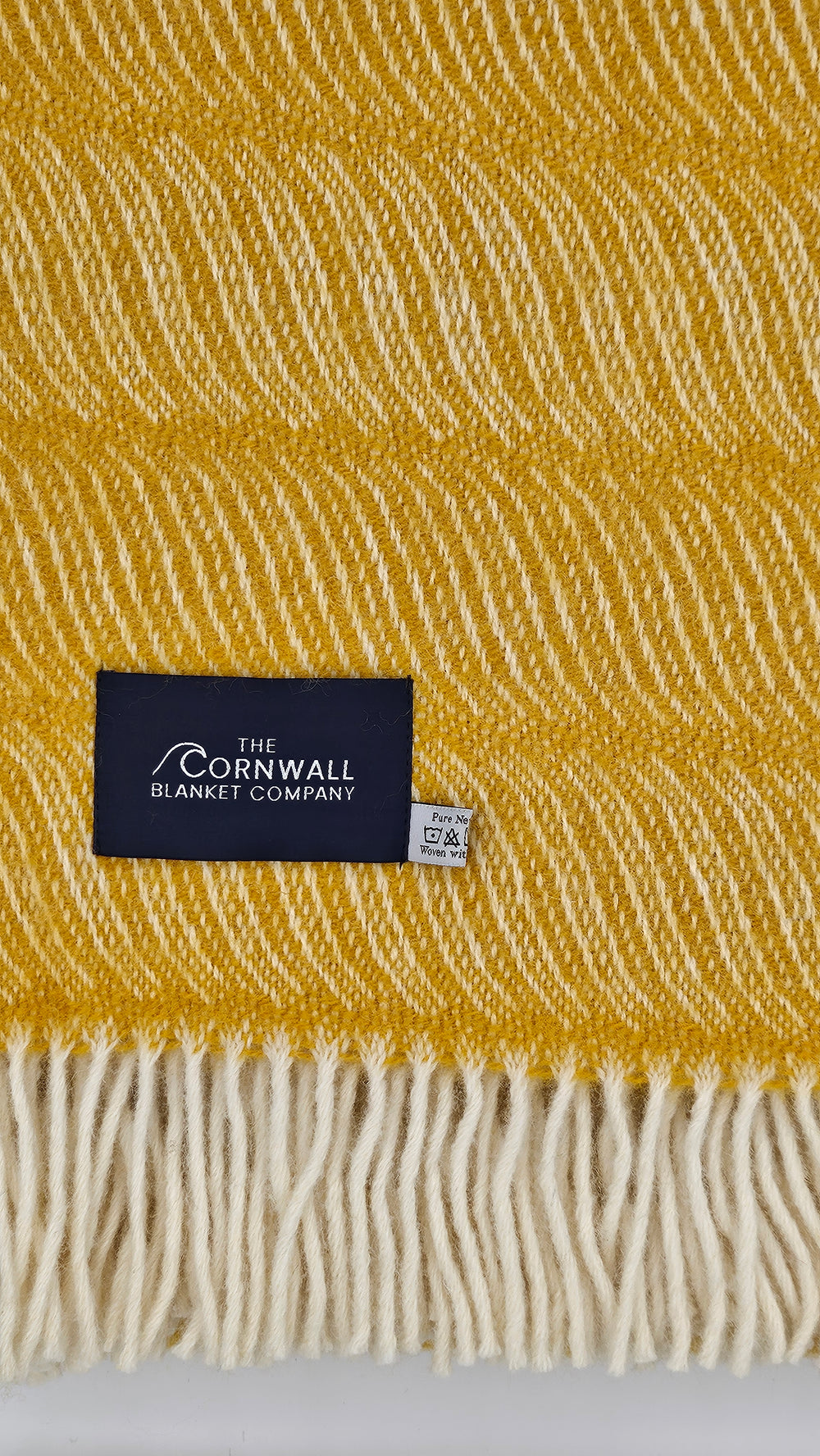 Yellow Twist Wool Blanket