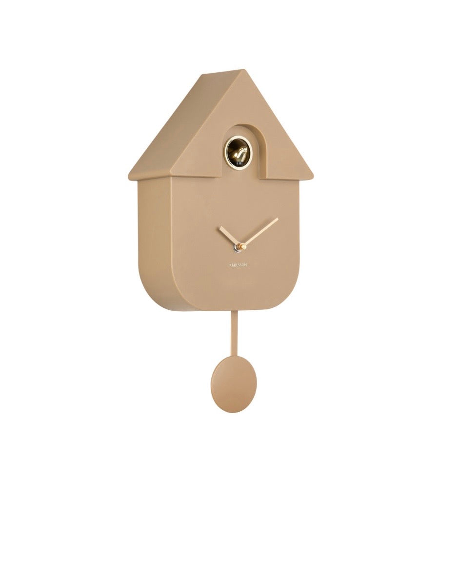 Mocha Brown Modern Cuckoo Clock