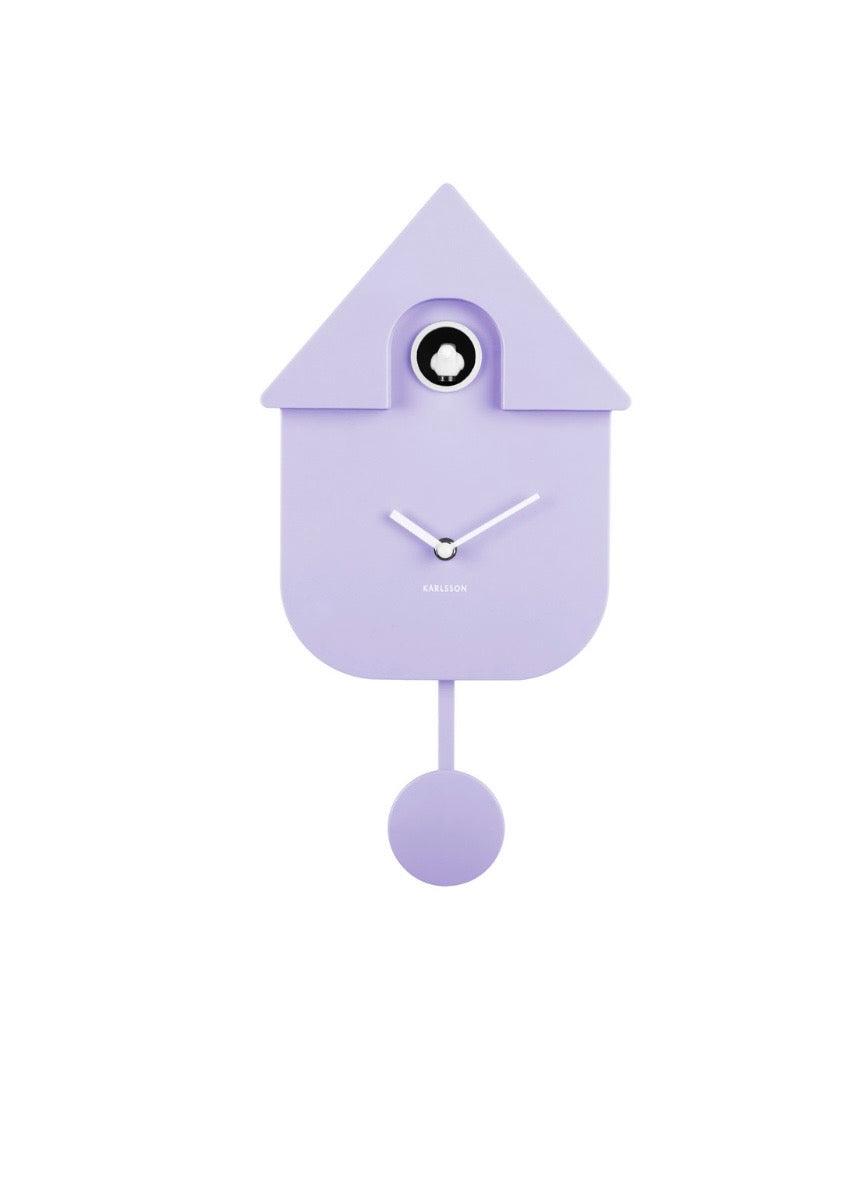 Soft Purple Modern Cuckoo Clock