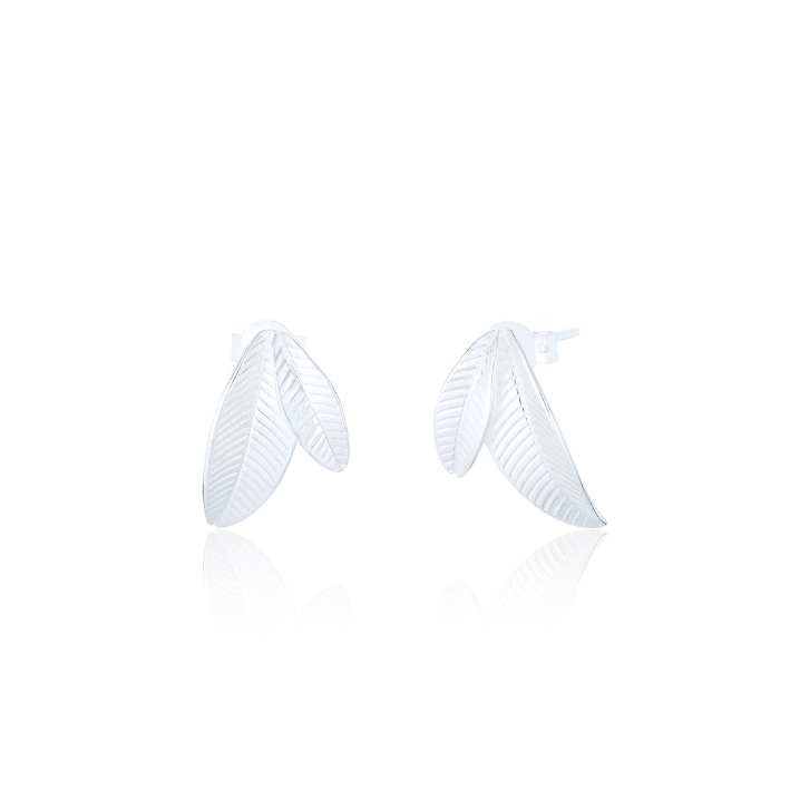 Double Leaf Stud Earrings