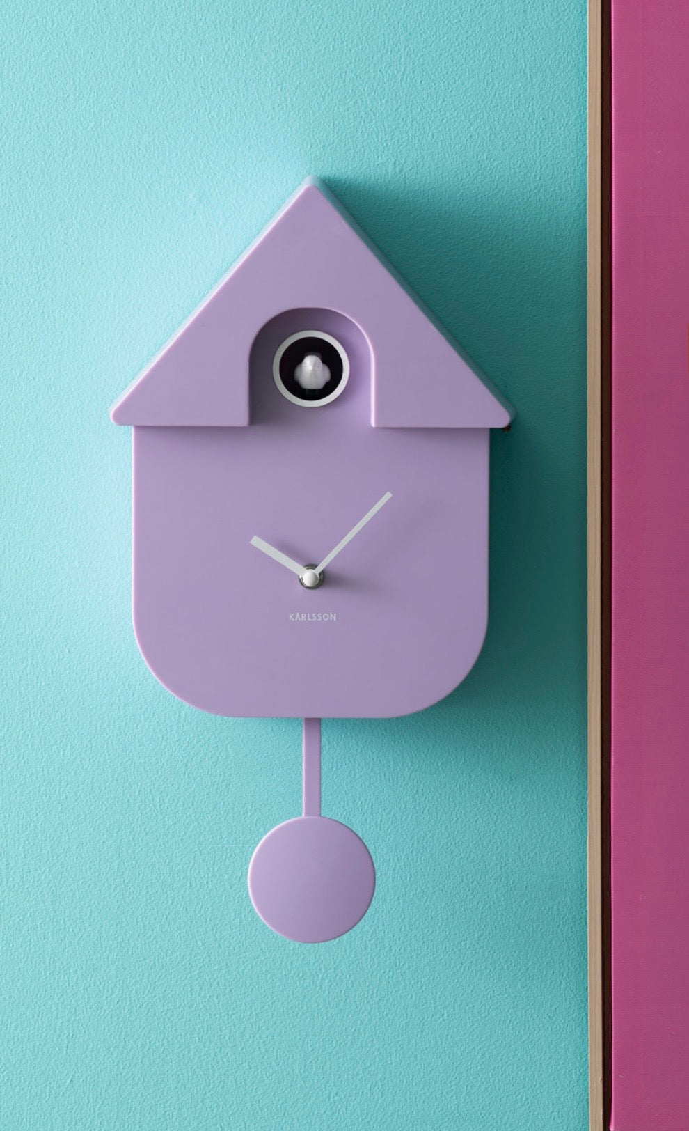 Soft Purple Modern Cuckoo Clock