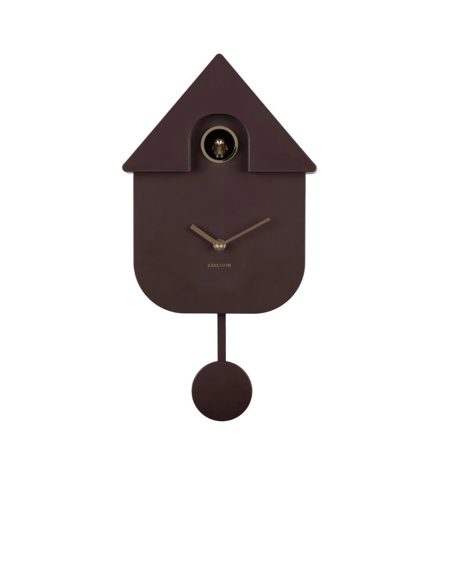 Earth Brown Modern Cuckoo Clock