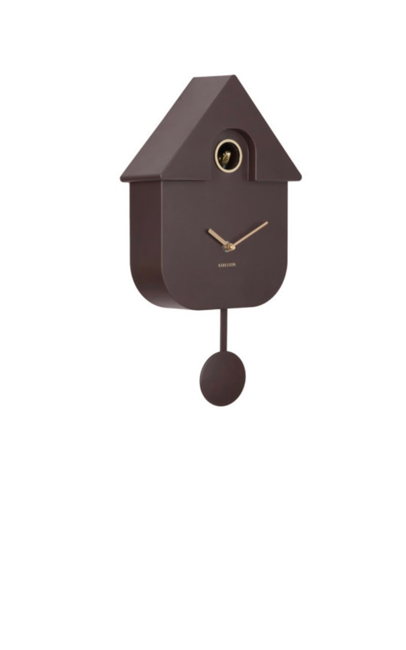 Earth Brown Modern Cuckoo Clock