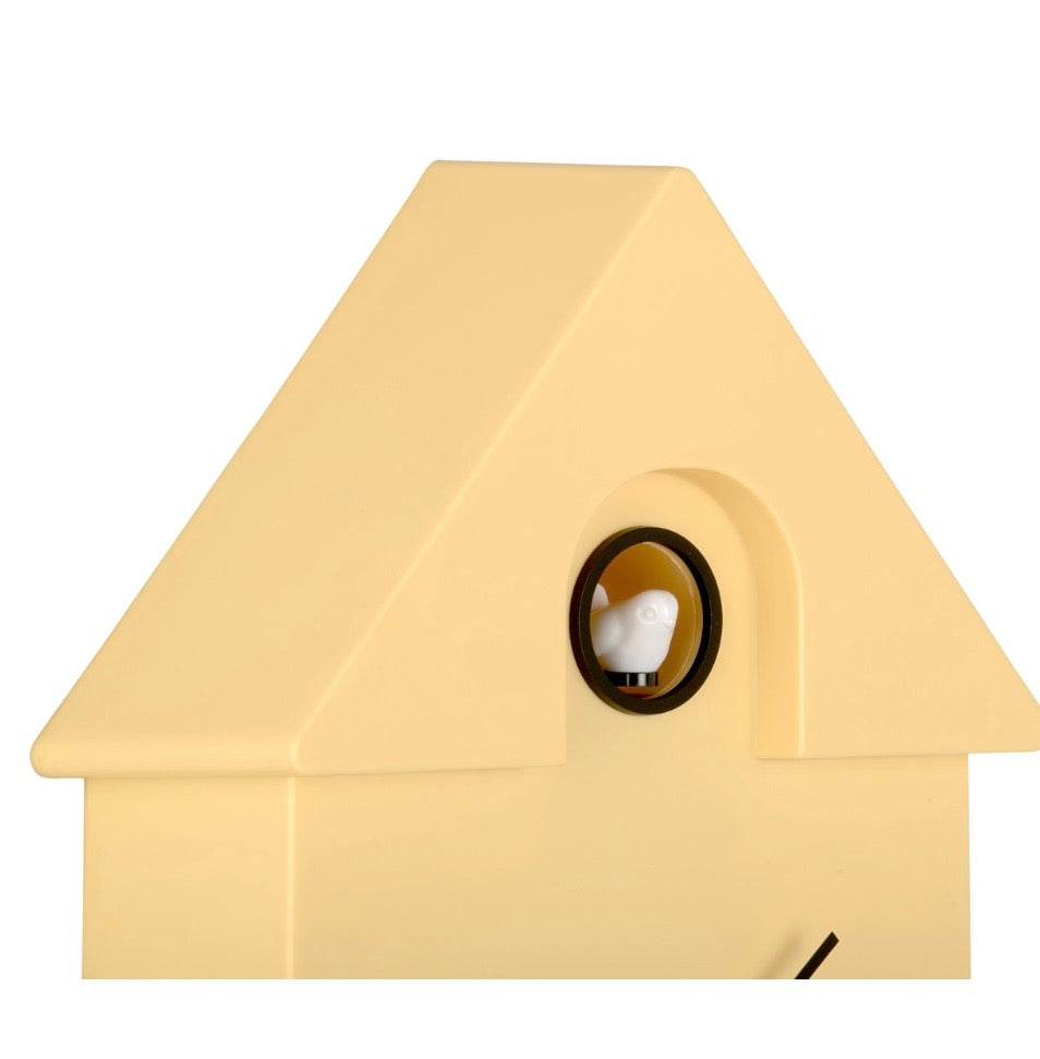Soft Yellow Modern Cuckoo Clock