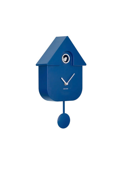 Cobalt Blue Modern Cuckoo Clock