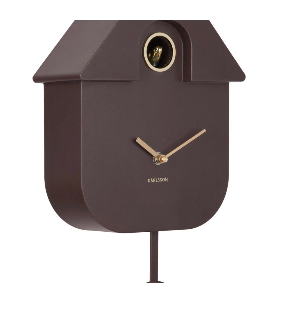 Earth Brown Modern Cuckoo Clock