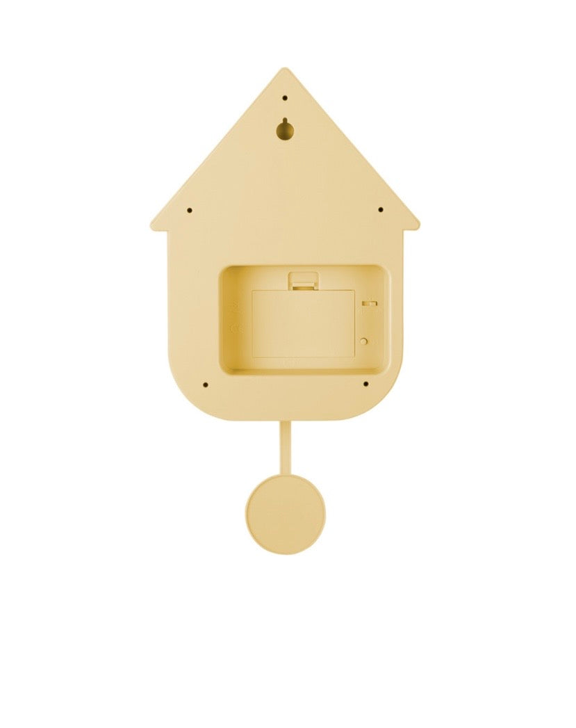 Soft Yellow Modern Cuckoo Clock