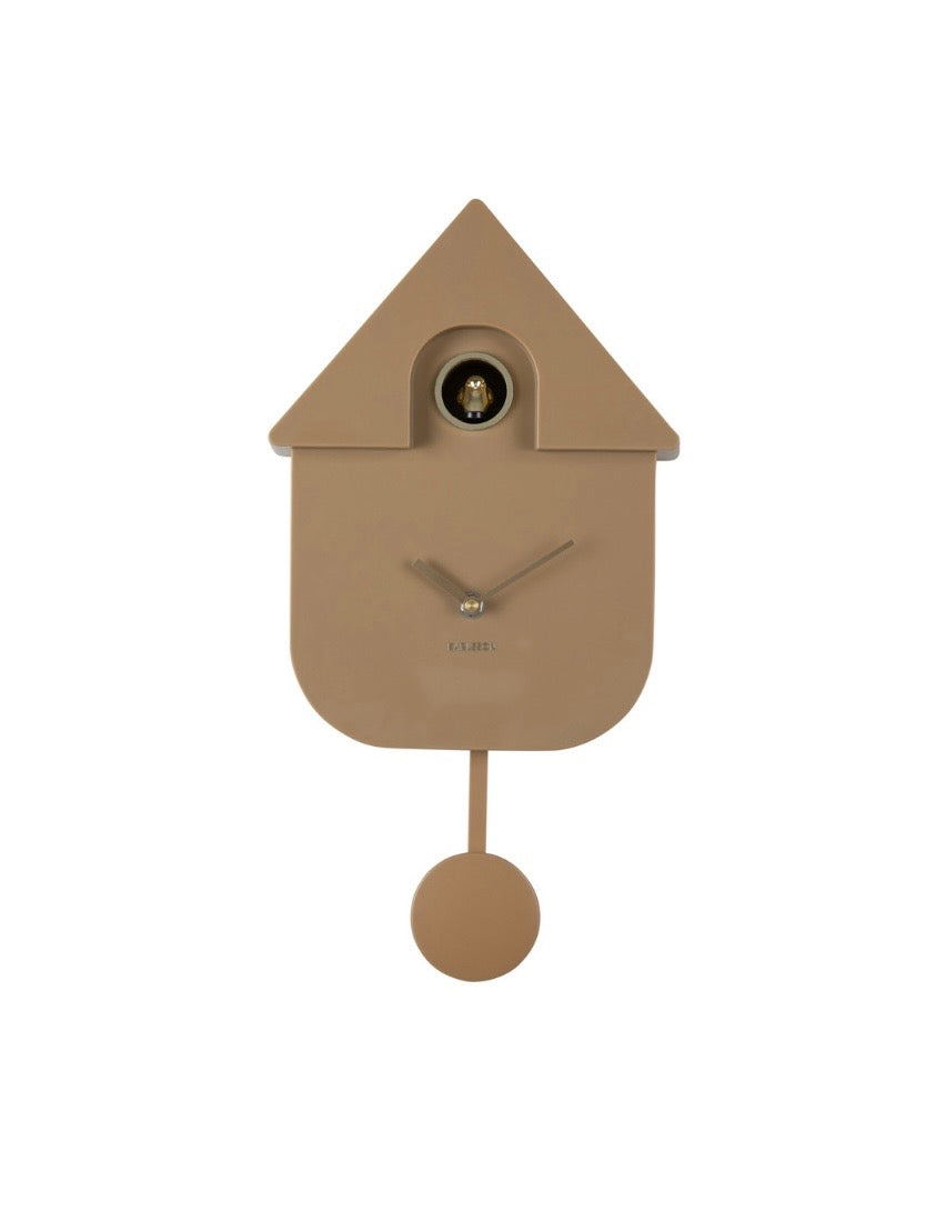 Mocha Brown Modern Cuckoo Clock