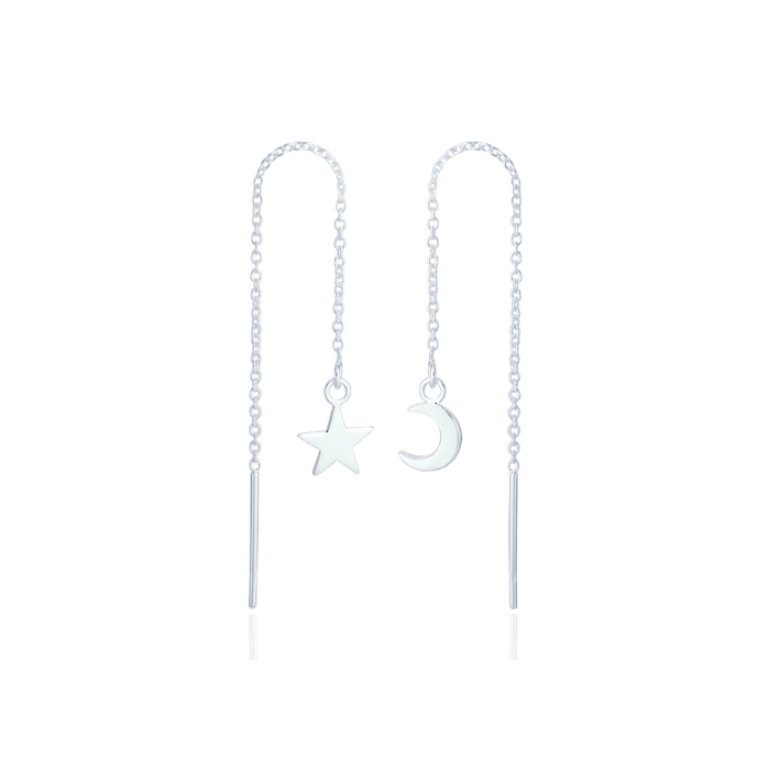 Moon and Star Earrings