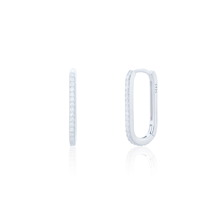 Oval Hoop Earrings
