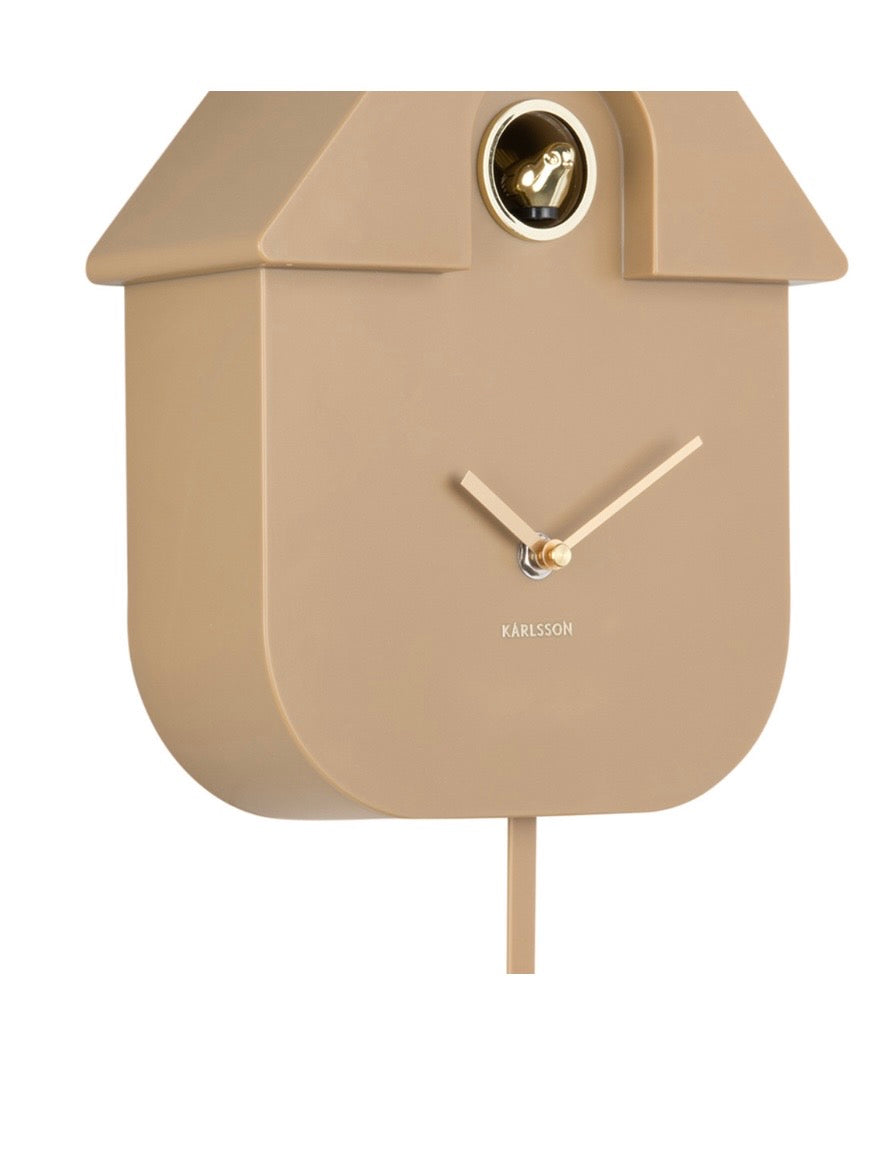 Mocha Brown Modern Cuckoo Clock