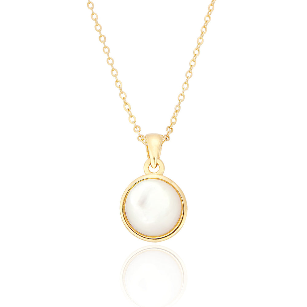 Mother of Pearl Round Necklace